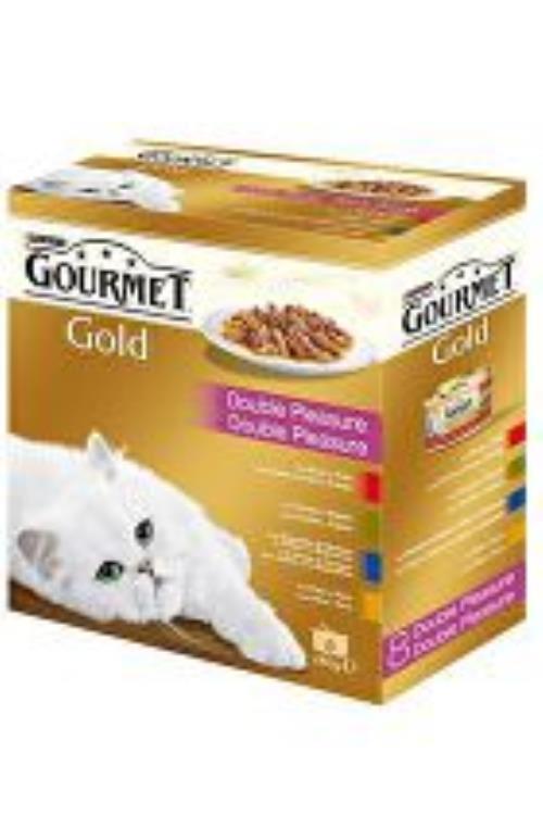 Gourmet Gold Mltp cons. cat kúsky duše a grilu 8x85g + Množstevná zľava