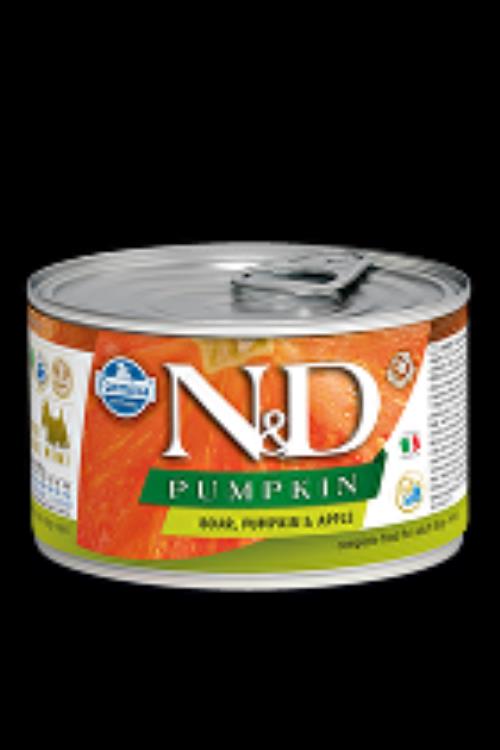 N&D DOG PUMPKIN Adult Boar & Apple Mini 140g + Množstevná zľava