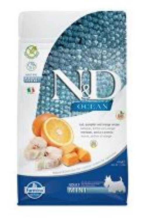 N&D OCEAN DOG GF Adult Mini Codfish&Pumpkin&Orang 800g