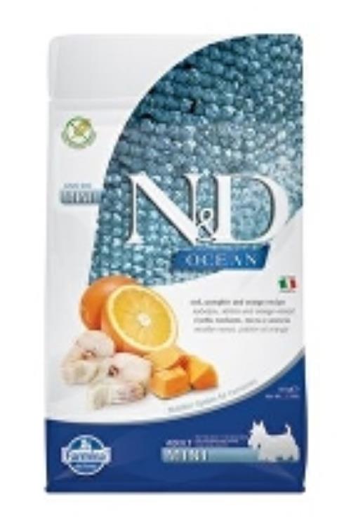 N&D OCEAN DOG LG Adult Mini Codfish & Orange 800g