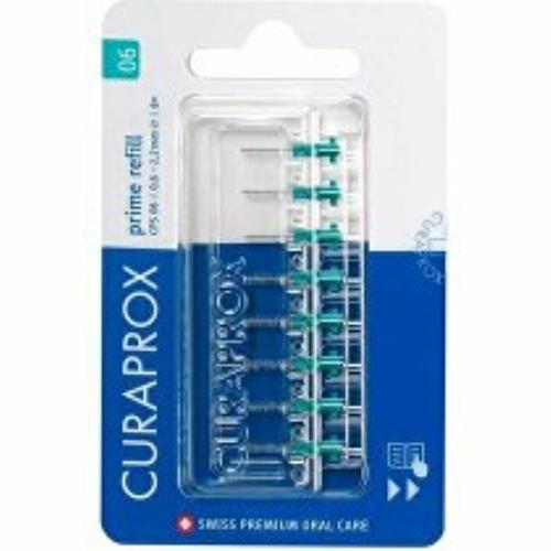 Zubná kefka Curaprox CPS 06 medzizubná modrozelená 8ks