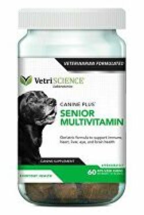VetriScience Canine Plus Senior Multivitamín 60ks + Množstevná zľava