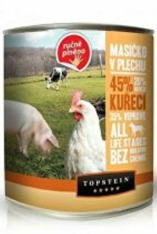 Topstein Mäso v plechovke - kuracie 800g + Množstevná zľava