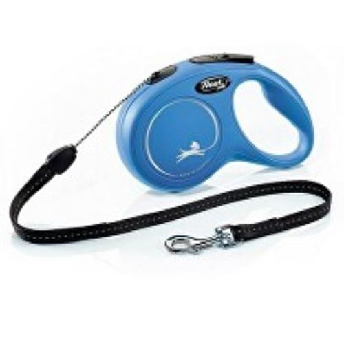 Vodítko FLEXI Classic NEW M lanko 8m/20kg modrá