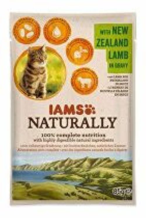 Iams Cat jahňacie v omáčke 85g + Množstevná zľava