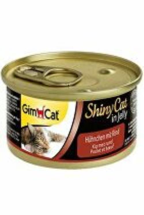 Gimpet cat cons. ShinyCat kuracie mäso s hovädzím mäsom 70g + Množstevná zľava
