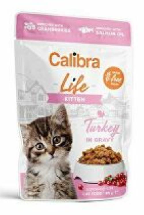Calibra Cat Life Kitten Kuracie mäso v omáčke 85g