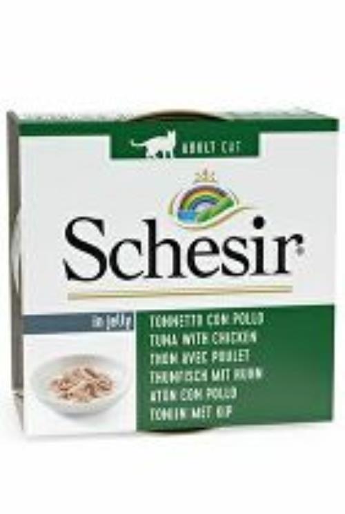 Schesir Cat Cons. Adult tuniak/kuracie mäso 85G + Množstevná zľava