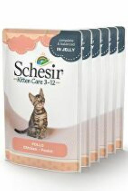 Schesir Mačacia kapsa Kitten chicken 6X85g + Množstevná zľava