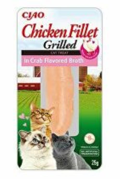 Churu Cat kuracie filé v krabom ochutenom vývare 25g