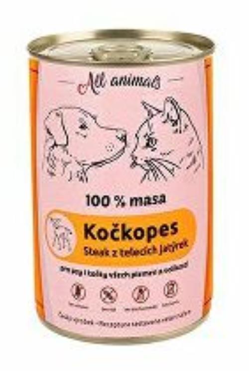 Všetky zvieratá catkopes Teľacia pečeň 400g + Množstevná zľava