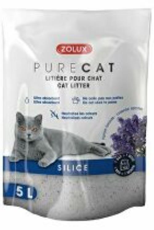 Posteľná bielizeň PURECAT levanduľový oxid kremičitý 5l Zolux