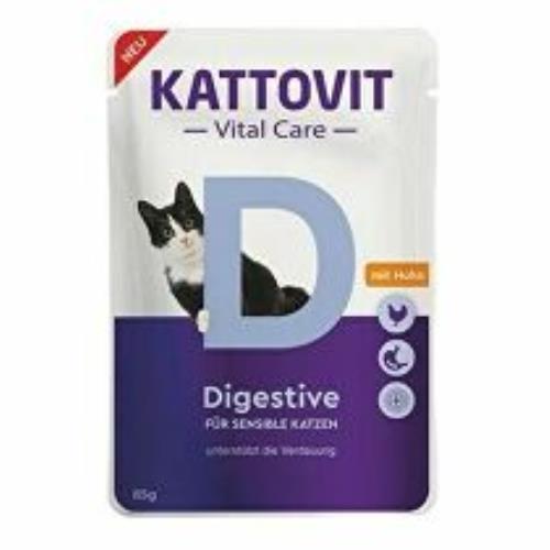 Kattovit Vital Care Digestive chicken 85g + Množstevná zľava