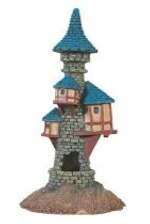Akváriová dekorácia MEDIEVAL Blue tower 18cm Zolux