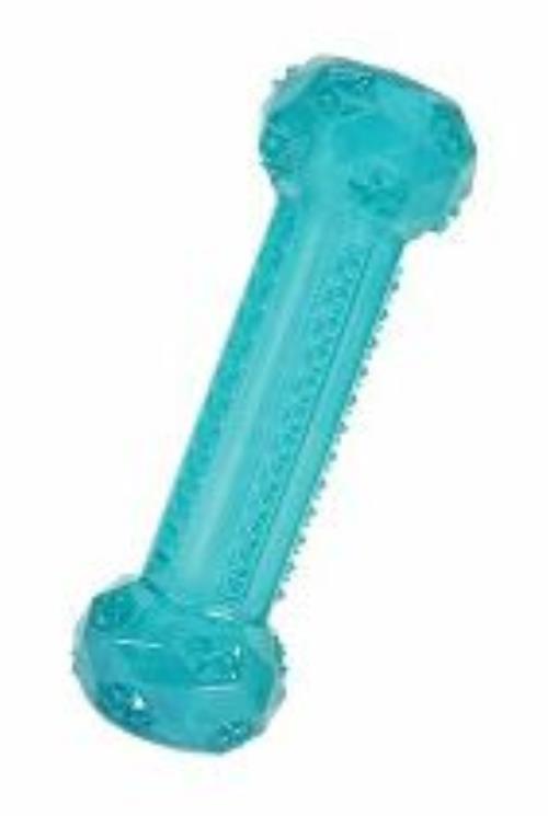 Hračka pre psov Kosť TPR POP STICK 15cm tyrkysová Zolux