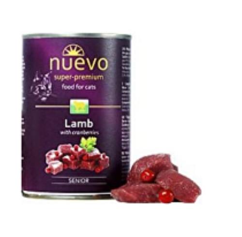 Nuevo mačka Senior Jahňacie s brusnicami konz. 200g + Množstevná zľava