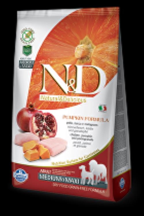N&D Pumpkin DOG Adult M/L Chicken&Pomegranate 12kg