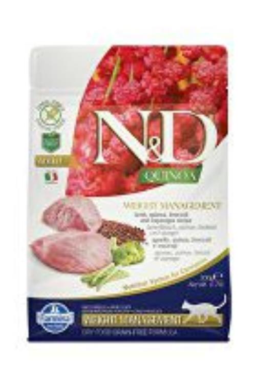 N&D Quinoa CAT Weight Management Lamb & Broccoli 300g