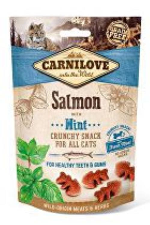 Carnilove Cat Crunchy Snack Salmon&Mint 50g + Množstevná zľava