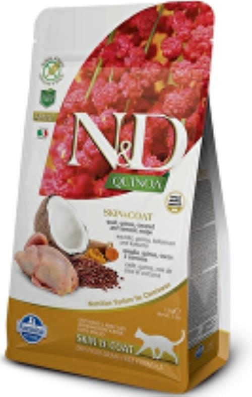 N&D Quinoa CAT Skin & Coat Quail & Coconut 5kg
