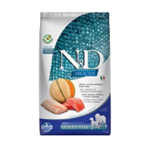 N&D OCEAN DOG Adult M/L Salmon & Cod & Melon 2,5kg