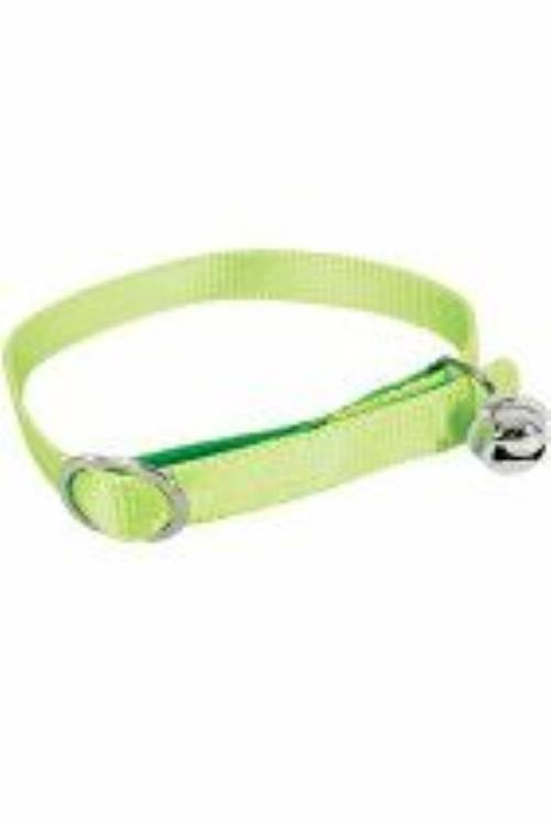 Obojok pre mačky nylonový 10mm/30cm zelený Zolux