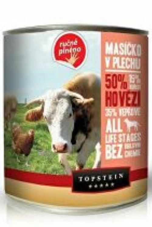 Topstein Mäso v plechovke - hovädzie 800g + Množstevná zľava