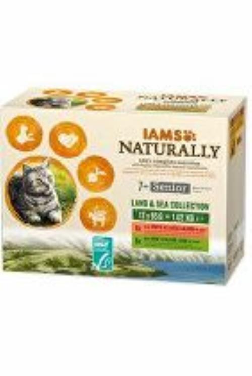 Iams Cat Senior losos v omáčke 85g + Množstevná zľava