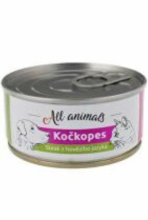 Všetky zvieratá catkopes steak z hovädzieho jazyka 100g + Množstevná zľava
