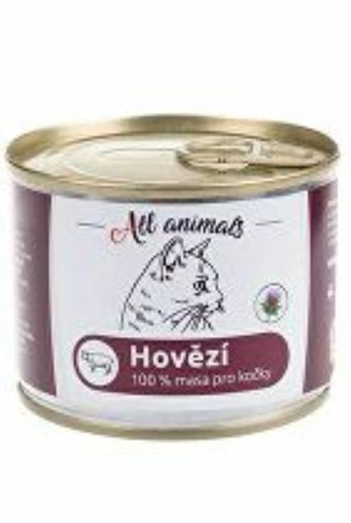 Mleté hovädzie mäso All Animals CAT 200g + Množstevná zľava