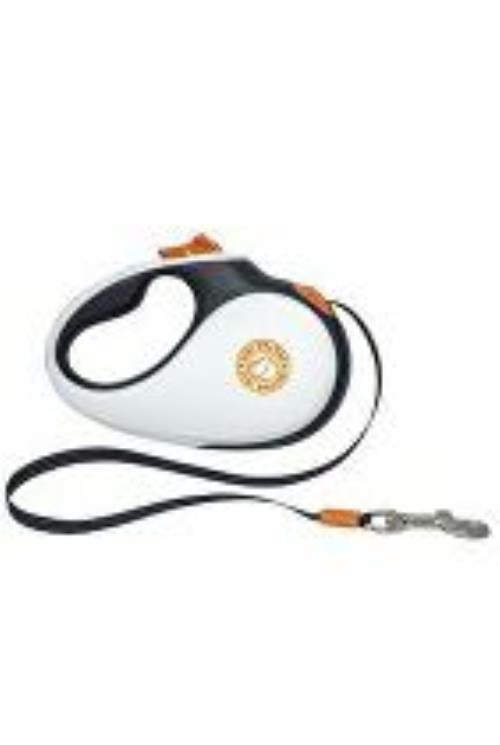 Samonavíjacie vodítko 50kg/5m čierne/biele/oranžové Kiwi