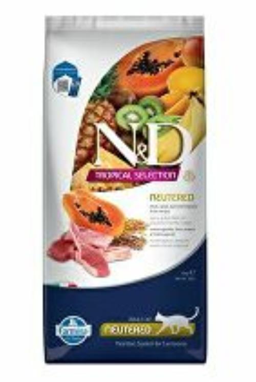 N&D TROPICAL SELECTION CAT jahňacie kastrované 10kg