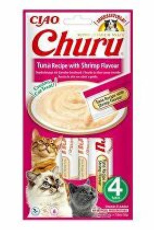 Churu Cat Recept na tuniaka s príchuťou kreviet 4x14g