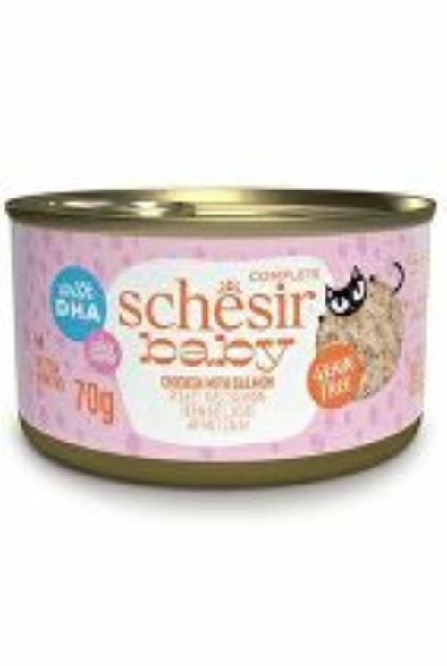 Schesir Cat Cons. Kitten Wholefood chicken/salmon 70g + Množstevná zľava