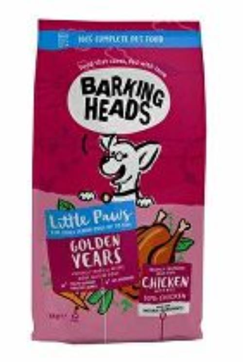 BARKING HEADS Little Paws Golden Years Chicken 6kg