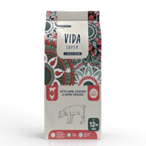 Kraftia VIDA SUPER DOG Adult M/L Lamb & Chicken 12kg