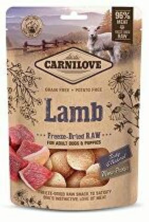 Carnilove Raw Freeze-Dried Snacks jahňacie 60g + Množstevná zľava