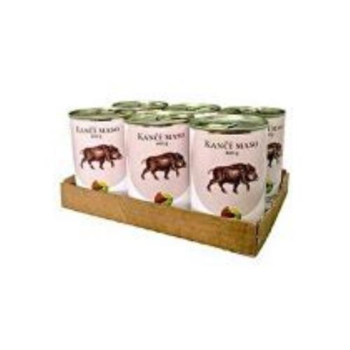 BOHEMIA Mäso z diviaka vo vlastnej šťave SIX PACK 6x400g + Množstevná zľava