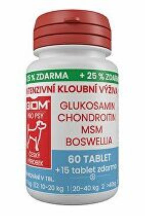 Giom S dog Intenzívna kĺbová výživa 60 tbl+25% zdarma