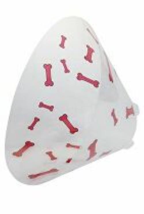 Ochranný obojok BUSTER plastový Kosť červená 25cm