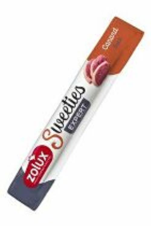 Pochúťka pre psov SWEETIES kačací krém. tyčinka 14g Zolux