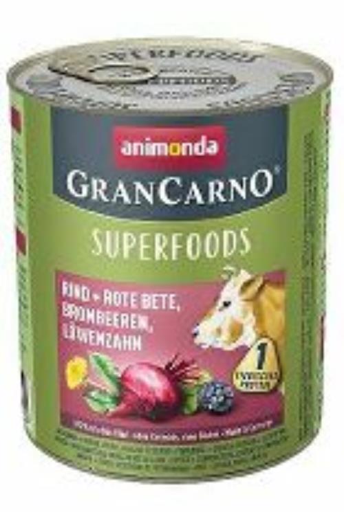Animonda dog GRANCARNO cons. Superfoods hovädzie mäso 800g