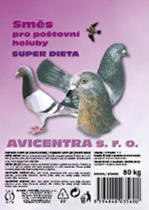 Avicentra Super diétne holuby 25kg