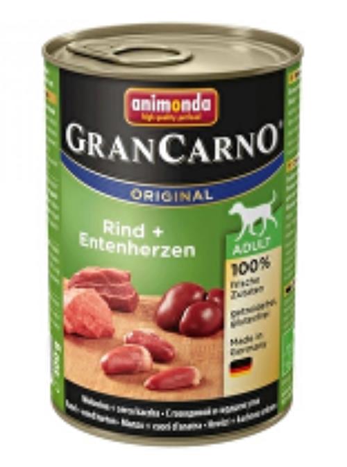 Animonda GRANCARNO cons. Hovädzie/kačacie srdce ADULT 800g + Množstevná zľava