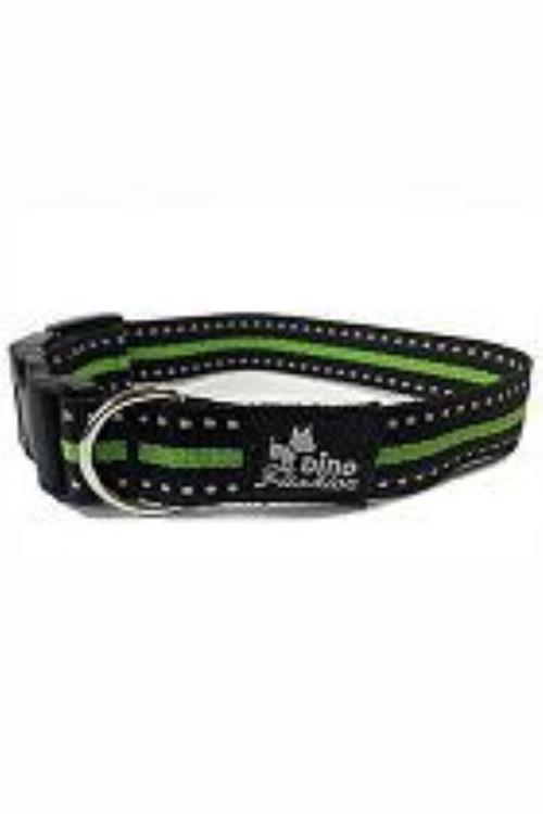 Obojok DINOFASHION reflexný zelený 45/2,5cm