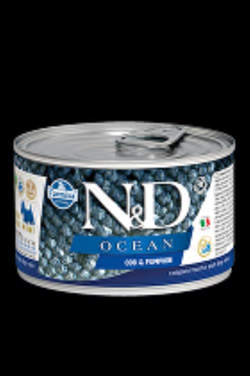 N&D DOG OCEAN Adult Codfish & Pumpkin Mini 140g + Množstevná zľava