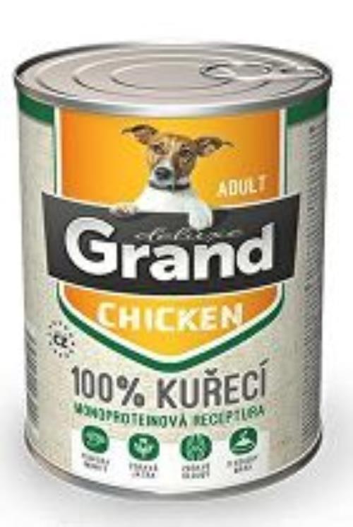 GRAND konz. pes deluxe 100% hydina 400g + Množstevná zľava