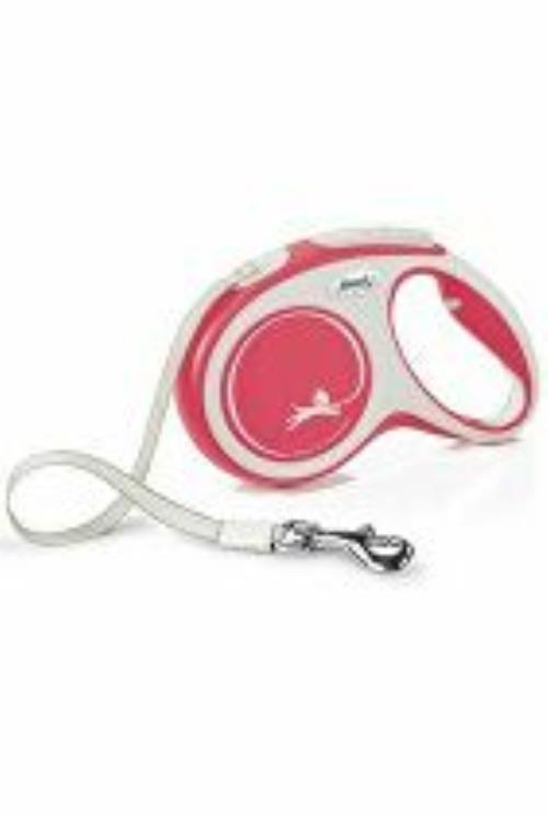 Vodítko FLEXI Comfort M opasok 5m/25kg červená NEW