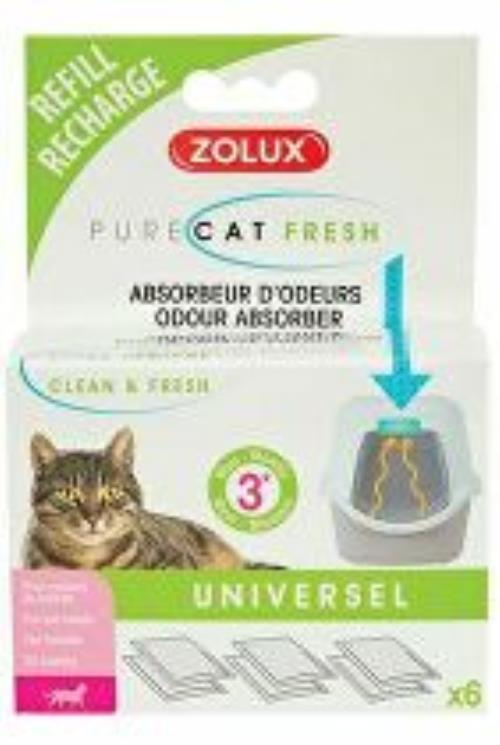 PURECAT Náplň do osviežovača a pohlcovača pachov 6x Zolux