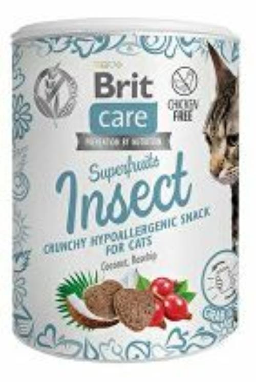 Brit Care Cat Snack Superfruits Insect 100g + Množstevná zľava